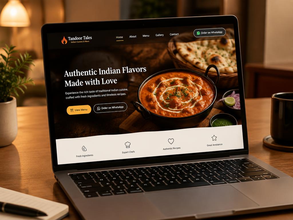 Tandoor Tales website demo